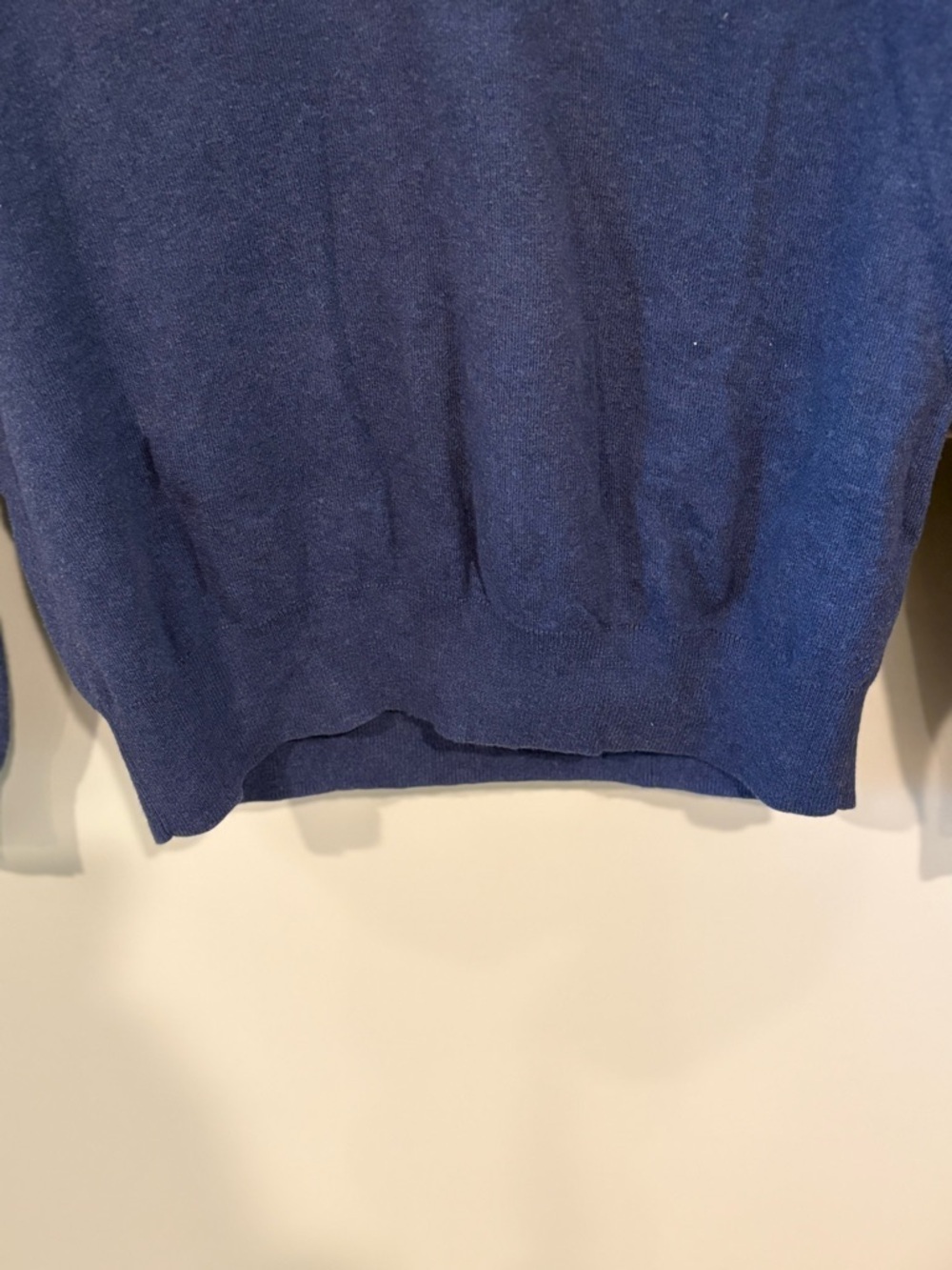 Polo by Ralph Lauren Men's Blue V-Neck Sweater 100% Pima Cotton - Picture 5 of 6